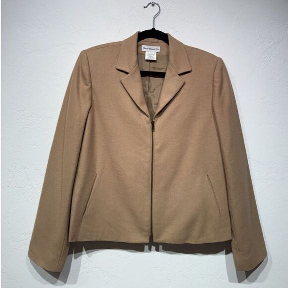 Harvé Benard Jackets & Blazers - Wool Blend Blazer Women 6 Vintage Y2K Harvé Benard Camel Coat